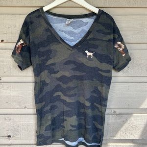 Pink Victoria’s Secret Bling V Neck Top